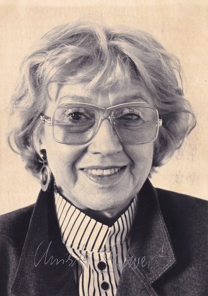 Autogramm Schauspieler | Christa EWERT | 1990er Foto (Portrait SW)