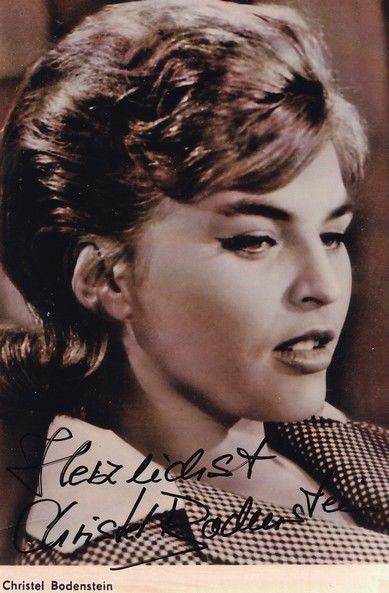 Autogramm Schauspieler | Christel BODENSTEIN | 1970er Foto (Portrait SW)