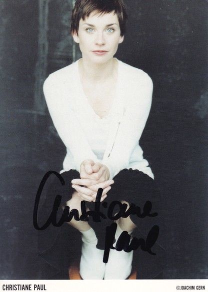 Autogramm Schauspieler | Christiane PAUL | 2000er (Portrait Color) Gern