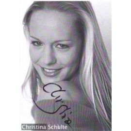 Autogramm Schauspieler | Christina SCHULTE | 2000er (Portrait SW)