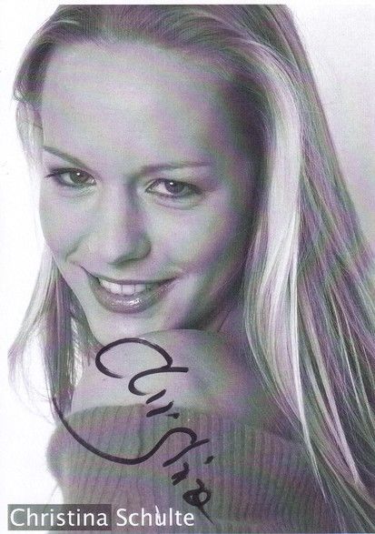 Autogramm Schauspieler | Christina SCHULTE | 2000er (Portrait SW)