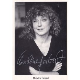 Autogramm Schauspieler | Christine HARBORT | 1990er (Portrait SW)