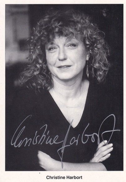 Autogramm Schauspieler | Christine HARBORT | 1990er (Portrait SW)