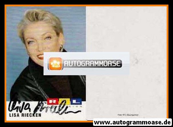 Autogramm TV | RTL | Lisa RIECKEN | 1980er (Portrait Color)