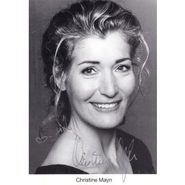 Autogramm Schauspieler | Christine MAYN | 2000er (Portrait SW)