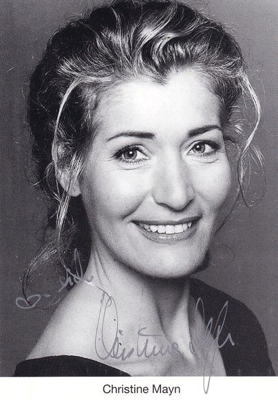Autogramm Schauspieler | Christine MAYN | 2000er (Portrait SW)