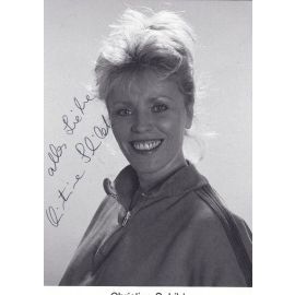 Autogramm Schauspieler | Christine SCHILD | 1990er (Portrait SW)