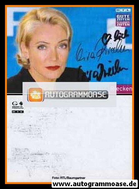 Autogramm TV | RTL | Lisa RIECKEN | 2000er "GZSZ" (Querformat mit RTL-Logo)