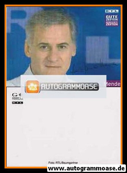 Autogramm TV | RTL | Frank-Thomas MENDE | 2000er Druck "GZSZ" (Querformat)
