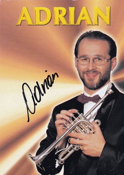 Autogramm Instrumental (Trompete) | ADRIAN | 1990er (Portrait Color) Trio