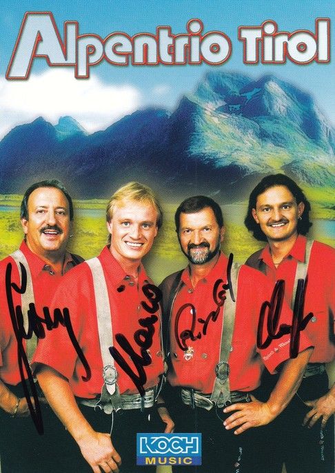 Autogramme Volksmusik | ALPENTRIO TIROL | 2002 (Servus Freunde Fest)