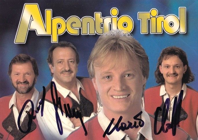 Autogramme Volksmusik | ALPENTRIO TIROL | 2000 (Servus Freunde Fest)