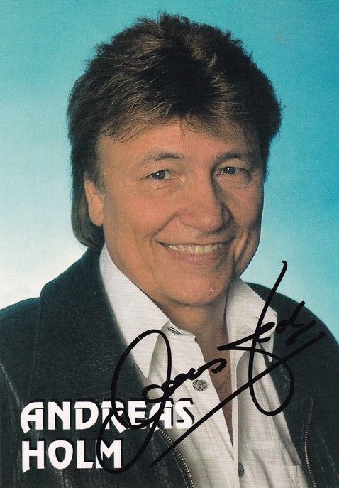 Autogramm Schlager | Andreas HOLM | 1990er (Portrait Color) 2