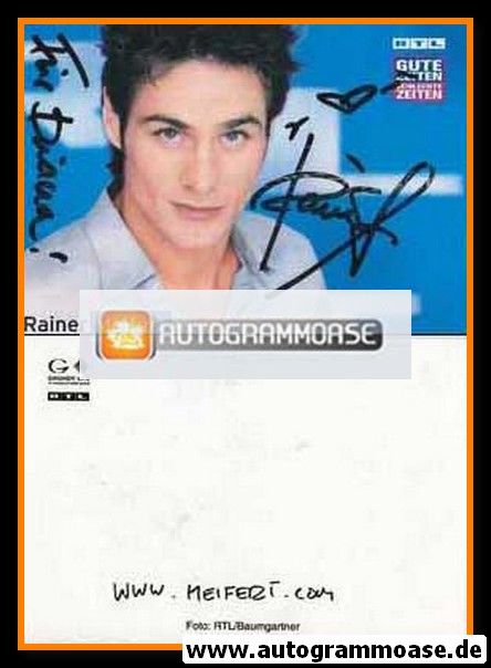 Autogramm TV | RTL | Rainer MEIFERT | 2000er "GZSZ"