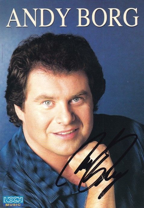 Autogramm Schlager | Andy BORG | 2001 "Super Glücklich" (Portrait Color Koch)