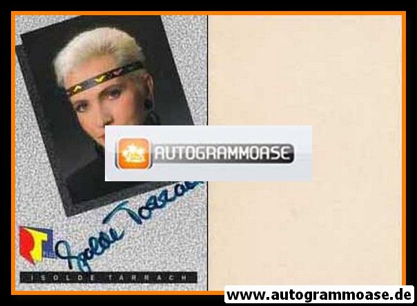 Autogramm TV | RTL | Isolde TARRACH | 1980er (Portrait Color) 1