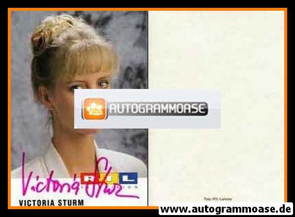 Autogramm TV | RTL | Victoria STURM | 1980er (Portrait Color) Lammel