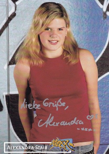 Autogramm TV | ARD | Alexandra STAIB | 2000er "Fabrixx" (Portrait Color)