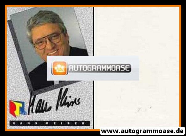 Autogramm TV | RTL | Hans MEISER | 1980er (Portrait Color)