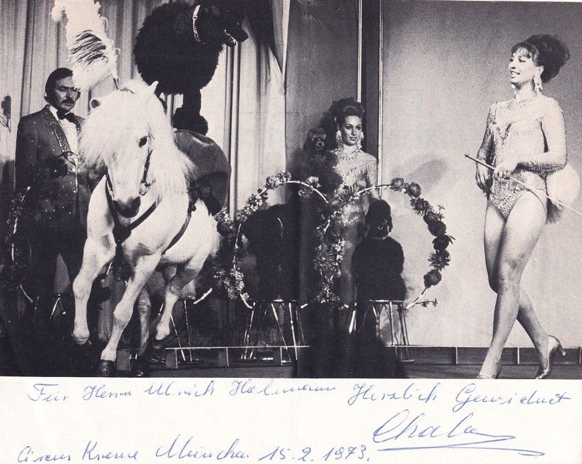 Autogramm Zirkus | LES CHABRE | 1970er (Showszene SW) Tierdressur