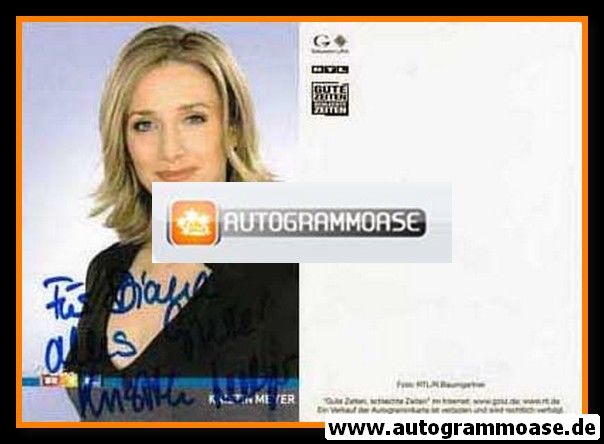 Autogramm TV | RTL | Kristin MEYER | 2000er "GZSZ"