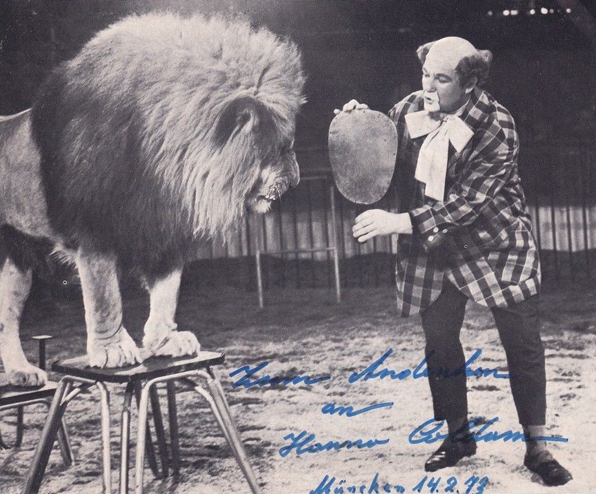 Autogramm Zirkus | Hanno COLDAM | 1970er (Showszene SW) Dompteur DDR