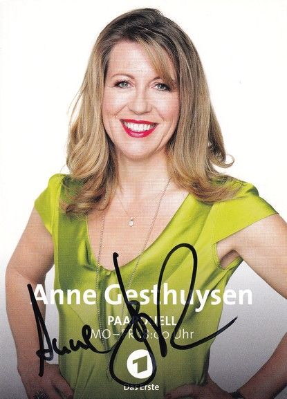 Autogramm TV | ARD | Anne GESTHUYSEN | 2010er "Paarduell"