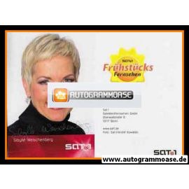Autogramm TV | SAT1 | Sibylle WEISCHENBERG | 2000er Druck "Frühstücksfernsehen" (Portrait Color Kowalski)