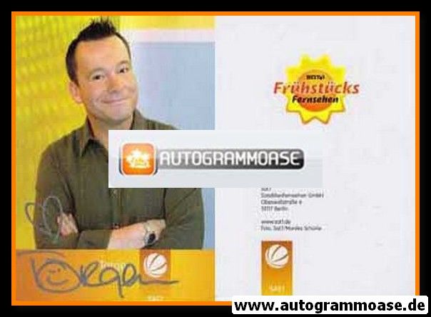Autogramm TV | SAT1 | Torgen SCHNEIDER | 2000er "Frühstücksfernsehen" (Schürle)