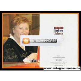 Autogramm TV | SAT1 | Barbara SALESCH | 2000er "Richterin BS" (Portrait Color Menne)