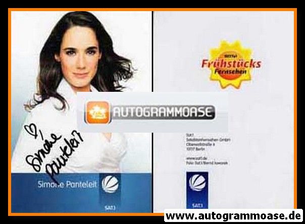 Autogramm TV | SAT1 | Simone PANTELEIT | 2000er "SAT1 Frühstücksfernsehen" (Jaworek)