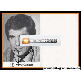 Autogramm TV | SR | Werner ZIMMER | 1970er (Portrait SW)