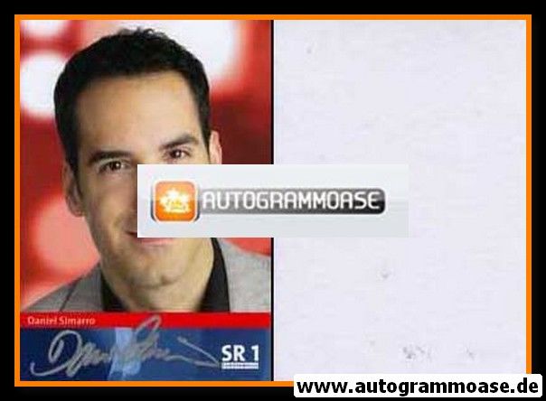 Autogramm Radio | SR1 Europawelle | Daniel SIMARRO | 2000er (Portrait Color)
