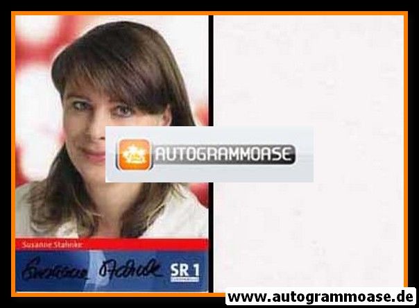 Autogramm Radio | SR1 Europawelle | Susanne STAHNKE | 2000er (Portrait Color)