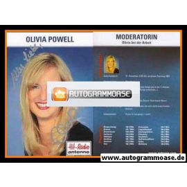 Autogramm Radio | Antenne Niedersachsen | Olivia POWELL | 2000er "Olivia Bei Der Arbeit"