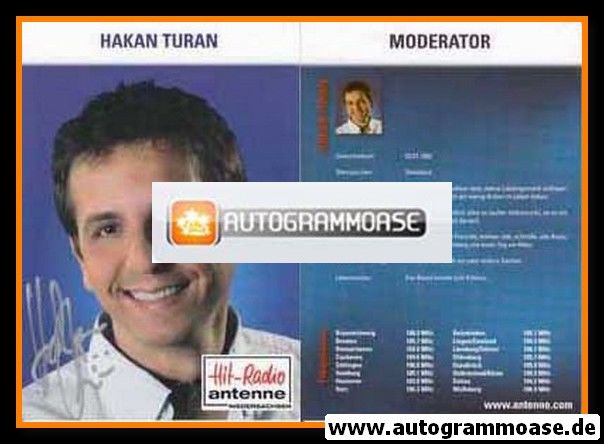 Autogramm Radio | Antenne Niedersachsen | Hakan TURAN | 2000er (Portrait Color)