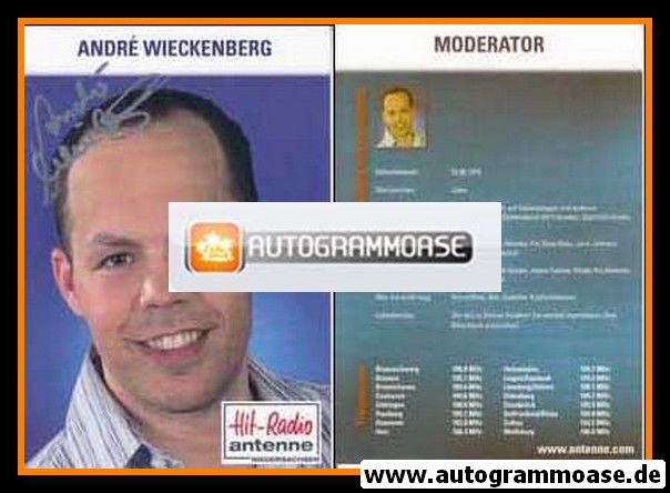 Autogramm Radio | Antenne Niedersachsen | Andre WIECKENBERG | 2000er (Portrait Color)