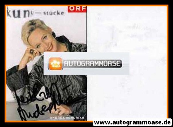 Autogramm TV | ORF | Andrea SCHURIAN | 1990er (Portrait Color)