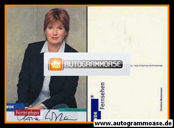 Autogramm TV | WDR | Christine WESTERMANN | 2000er (Portrait Color)
