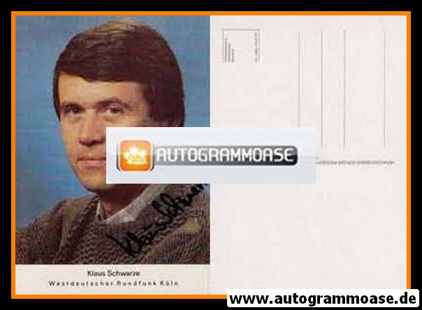 Autogramm TV | WDR | Klaus SCHWARZE | 1980er (Portrait Color)
