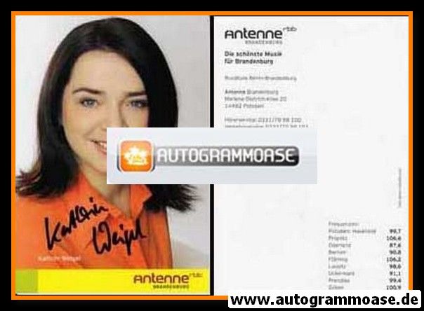 Autogramm Radio | RBB | Kathrin WEIGEL | 2000er (Portrait Color) 1