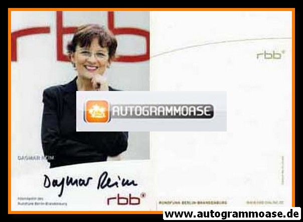 Autogramm Radio | RBB | Dagmar REIM | 2000er (Portrait Color)