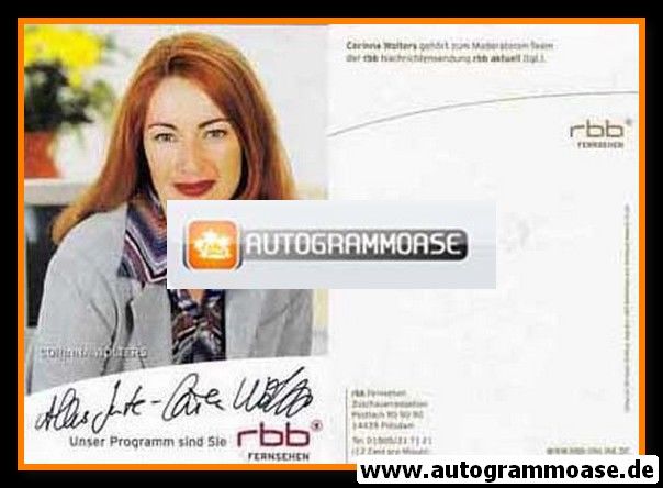 Autogramm TV | RBB | Corinna WOLTERS | 2010er "RBB Aktuell" (Stelling)