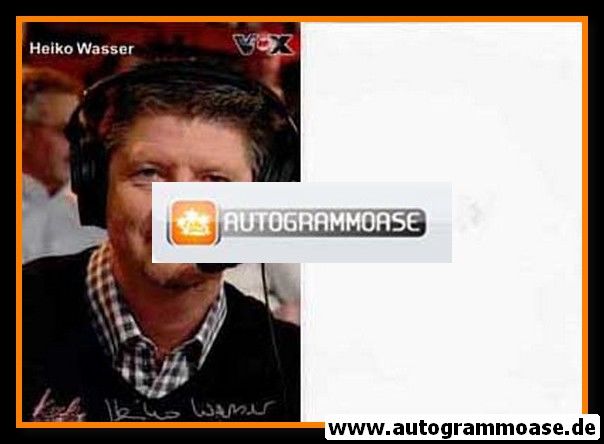 Autogramm TV | VOX | Heiko WASSER | 2000er "Kocharena"