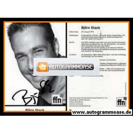 Autogramm Radio | FFN | Björn STACK | 2000er (Portrait SW)
