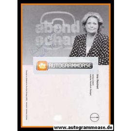 Autogramm TV | SDR | Kristina REICHERT | 1970er "Abendschau" (Portrait SW)