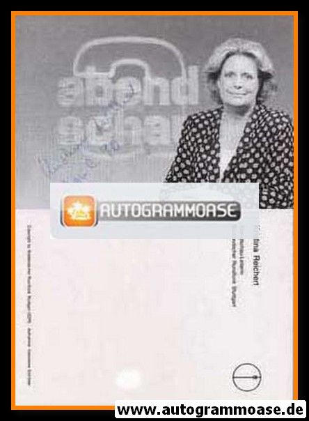 Autogramm TV | SDR | Kristina REICHERT | 1970er "Abendschau" (Portrait SW)