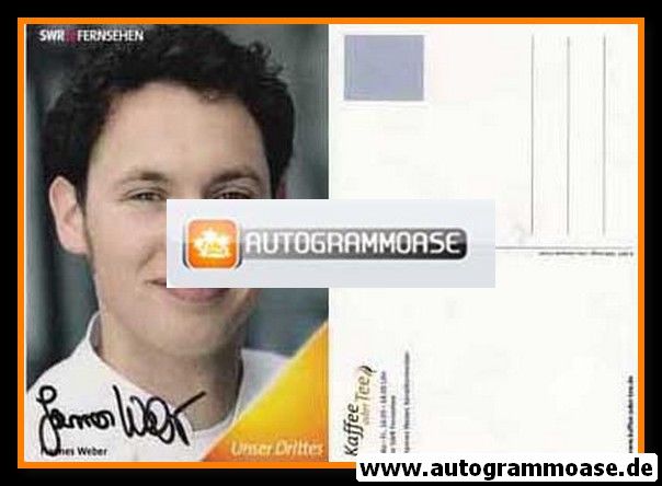 Autogramm TV | SWR | Hannes WEBER | 2000er "Kaffee Oder Tee"