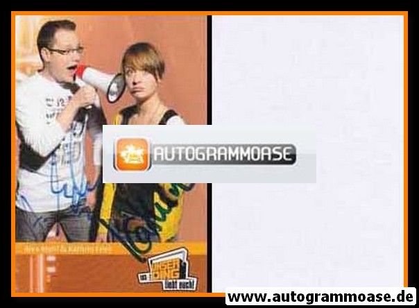 Autogramme Radio | Unser Ding 103.7 | Kathrin FRIES + Alex MEHL | 2000er (Portrait Color)