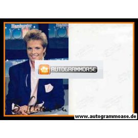 Autogramm TV | NDR | Birgit SCHANZEN | 1990er Foto "Hamburg Journal"